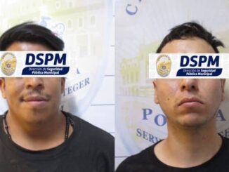 Presenta Policía Municipal a presuntos homicidas detenidos con un cuerpo tras persecución