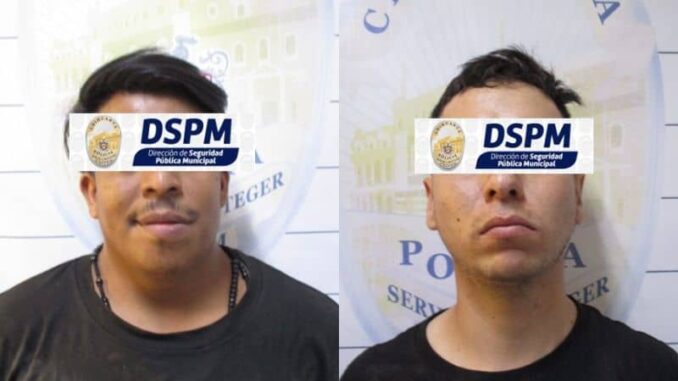 Presenta Policía Municipal a presuntos homicidas detenidos con un cuerpo tras persecución
